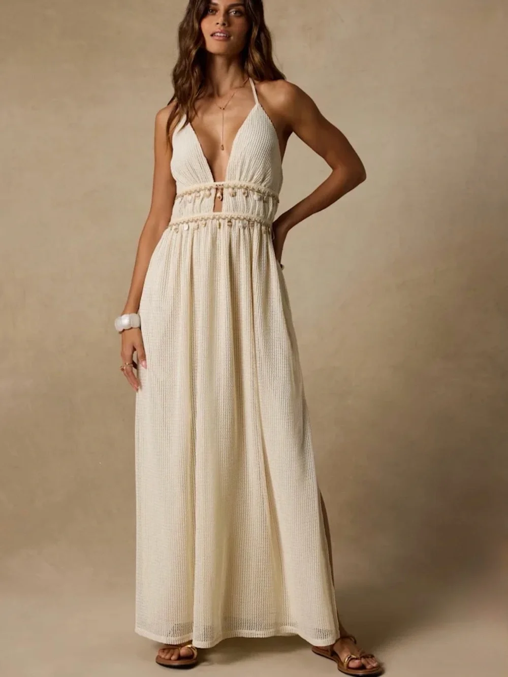 magda denim dress Butrym Short-Sleeve Mini Beaded Corset Bodice Sweep A bold reinterpretation of loveshackfancy sleeve:35 36